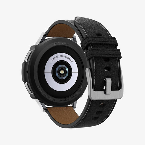 ACS06394 - Galaxy Watch 6 Classic (47mm) Case Liquid Air in matte black showing the front